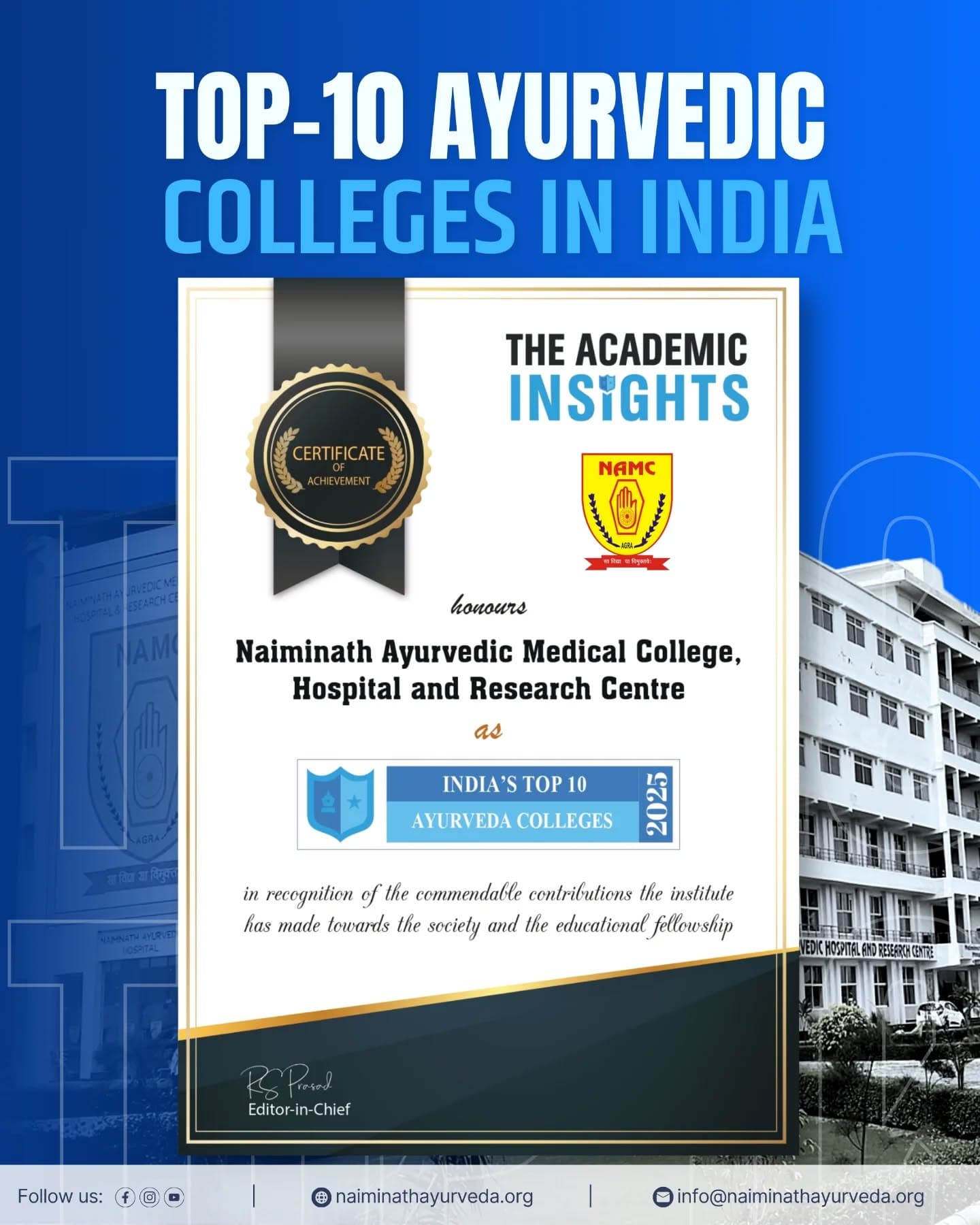 Proud Moment at NAMC